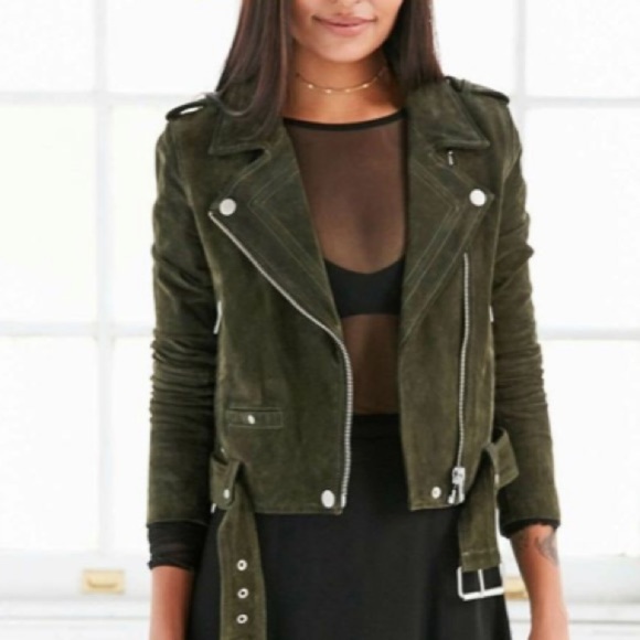 Anthropologie NWT BLANKNYC Suede Moto Jacket Size S. - Picture 4 of 12
